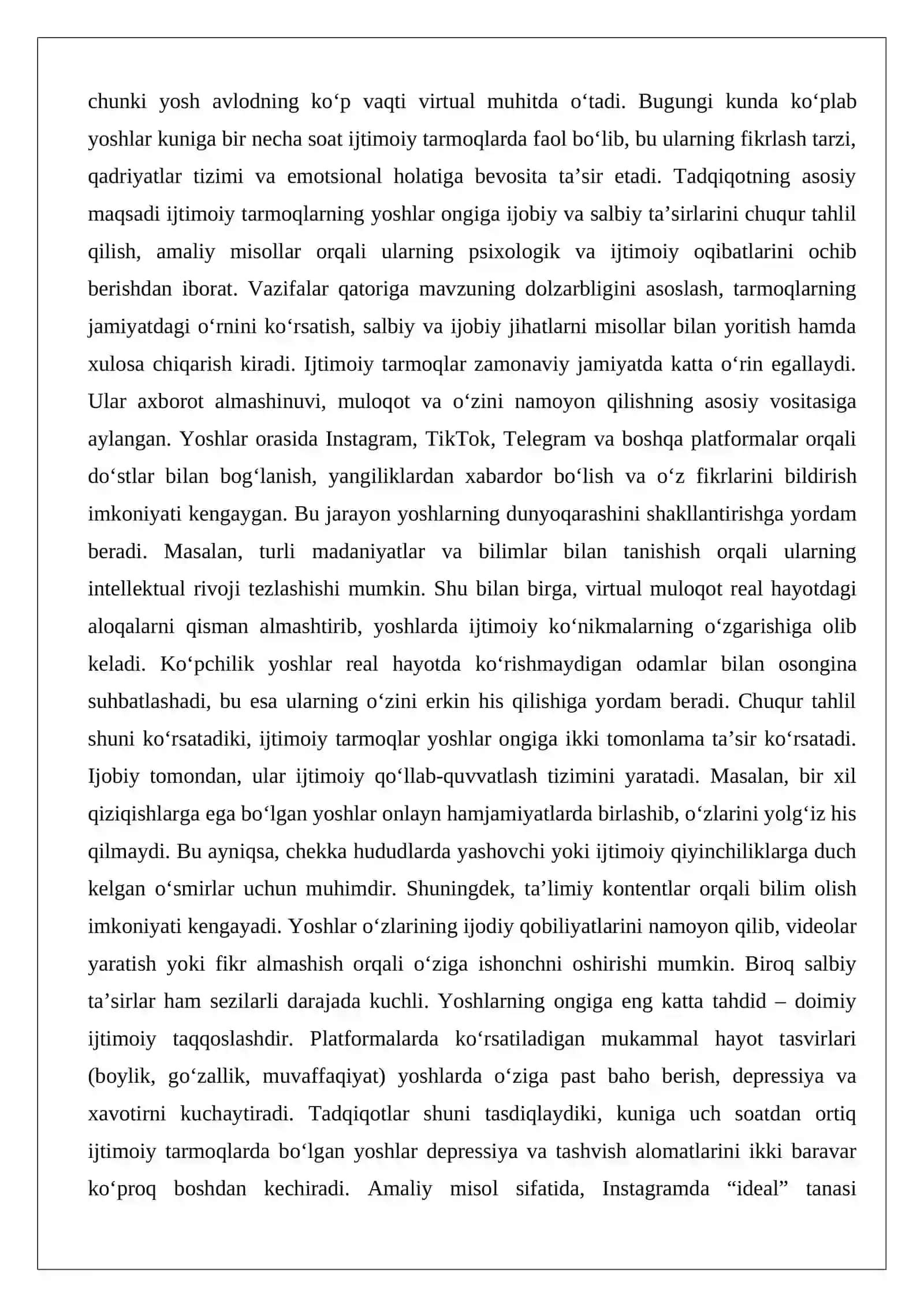 Ijtimoiy tarmoqlarning yoshlar ongiga ta’siri 2