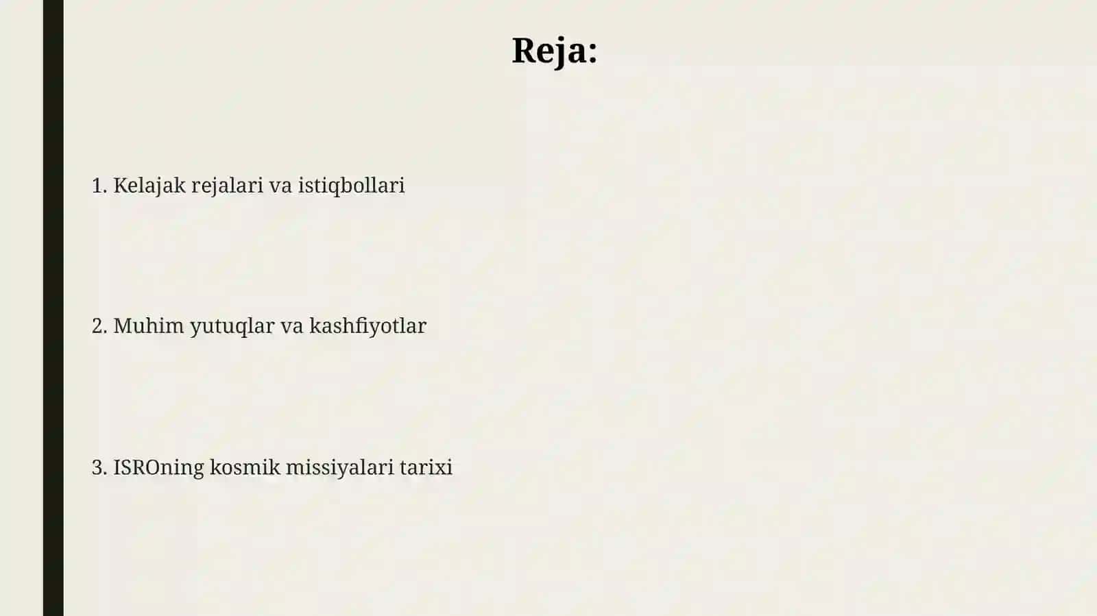 ISRO VA ME'ROJ VOQEASI HAQIDA 2