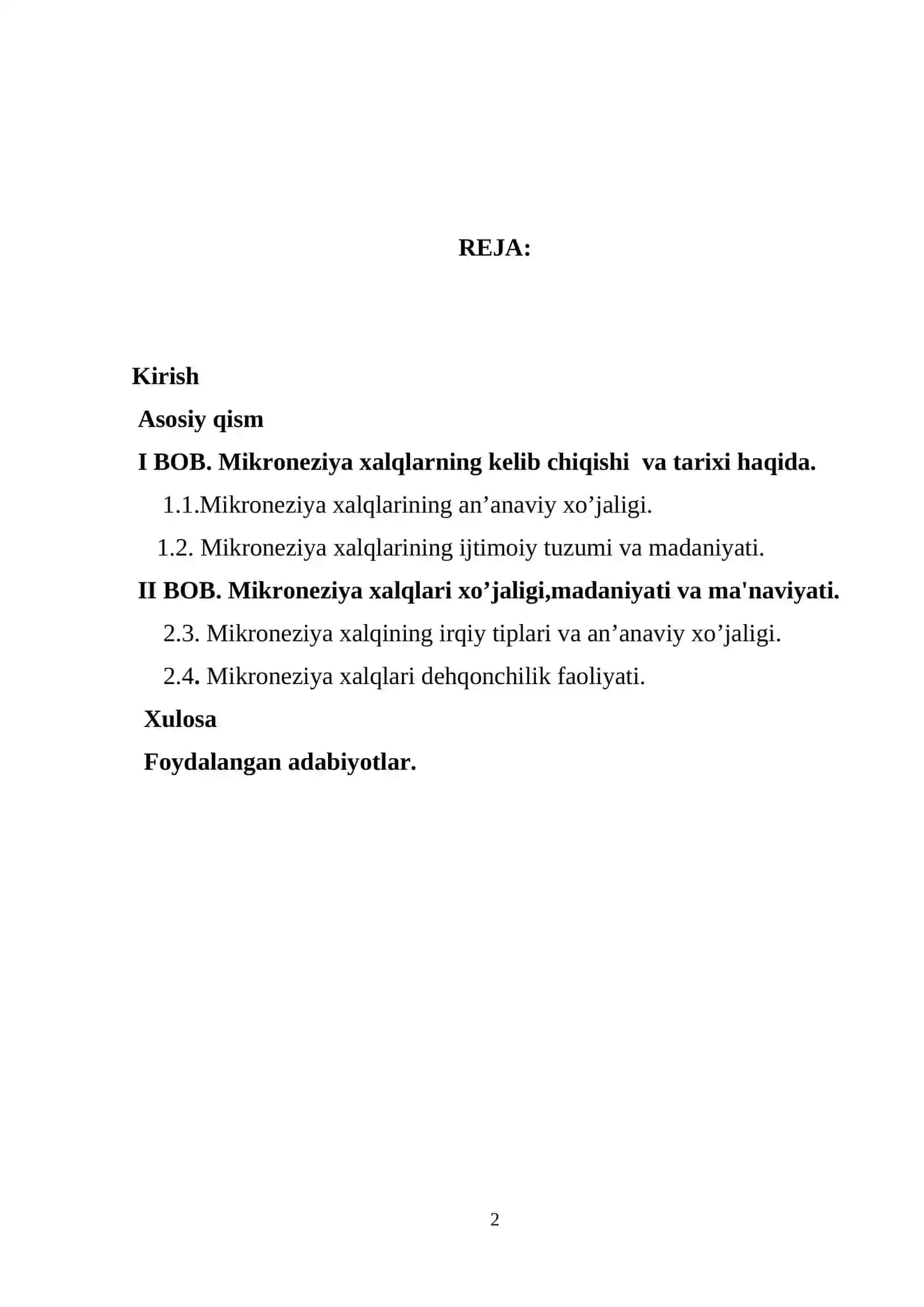 Mikroneziya xalqlar etnologiyasi 2