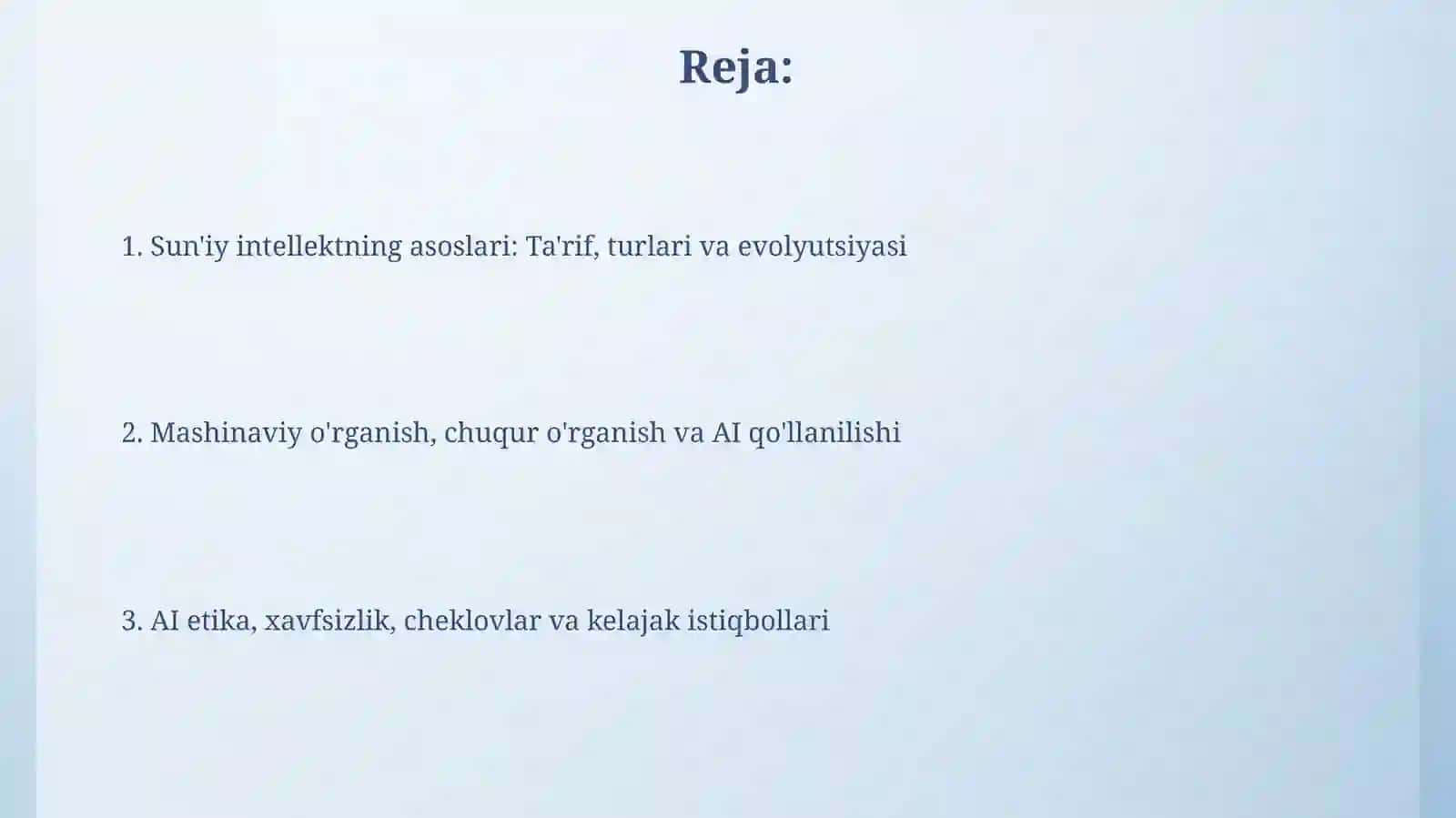 AI-suniy intelekt asoslari haqida ma’lumot 2
