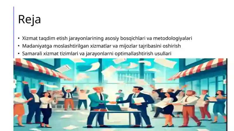 Xizmat taqdim etish jarayonlari 2