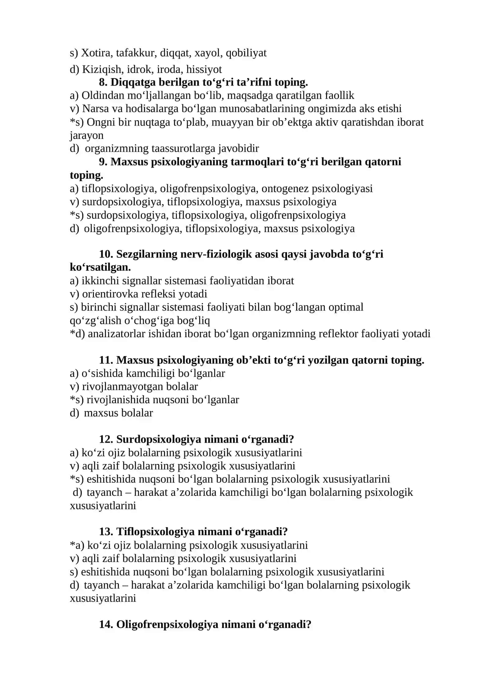 Testlar toifaga 2