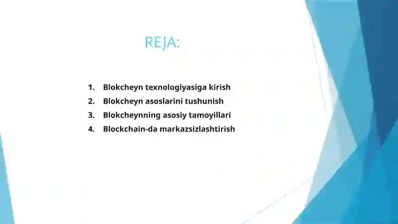 Blokcheyin texnologiyasini asosiy tushunchalar 2