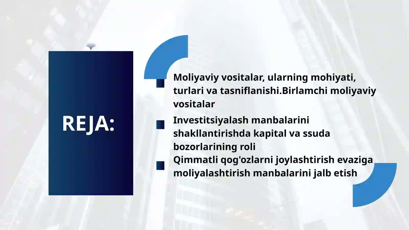 INVESTITSIYALARNIMOLIYALASHTIRISHDA MOLIYAVIY VOSITALAR 2