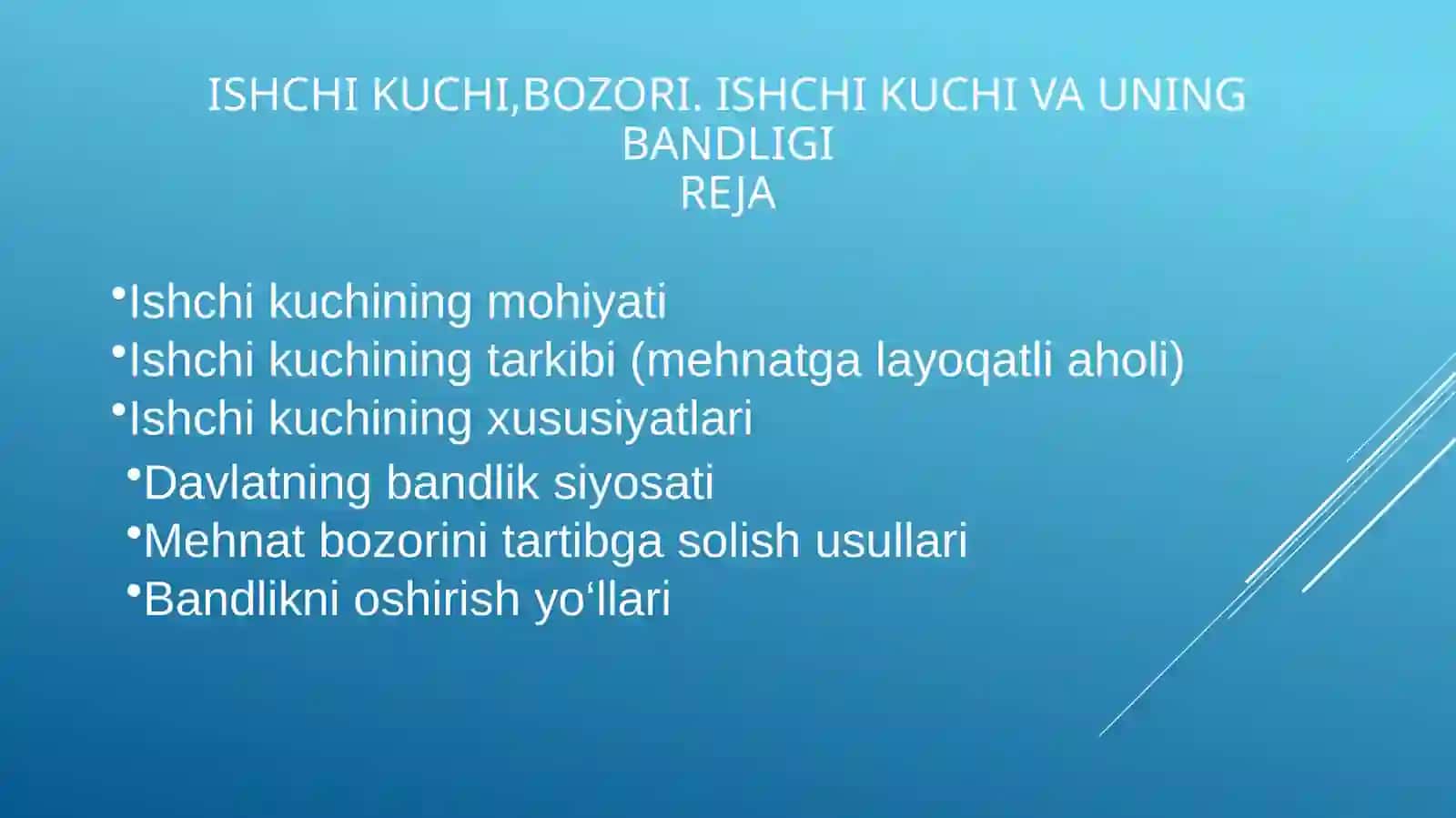 Iqtisodiyot nazariyasidan taqdimot 2
