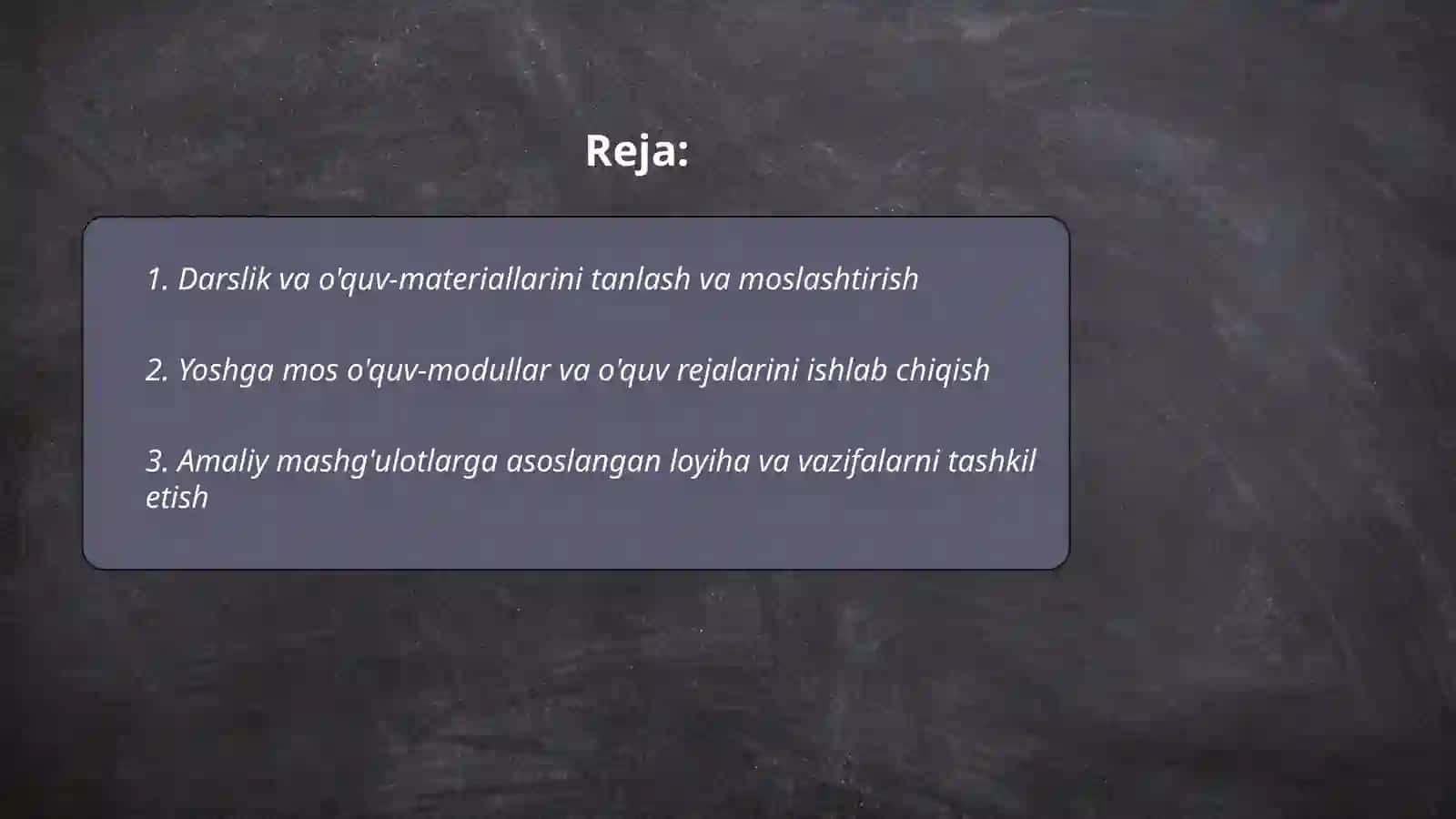 Robototexnika toʻgaraklarini tashkil etish usullari 2