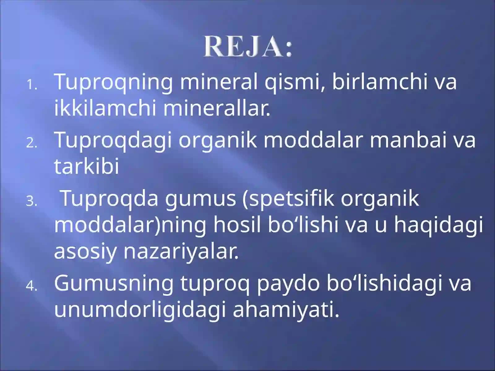 TUPROQLARNING KIMYОVIY TARKIBI VA ORGANIK QISMI, ULARNING AHAMIYАTI 2