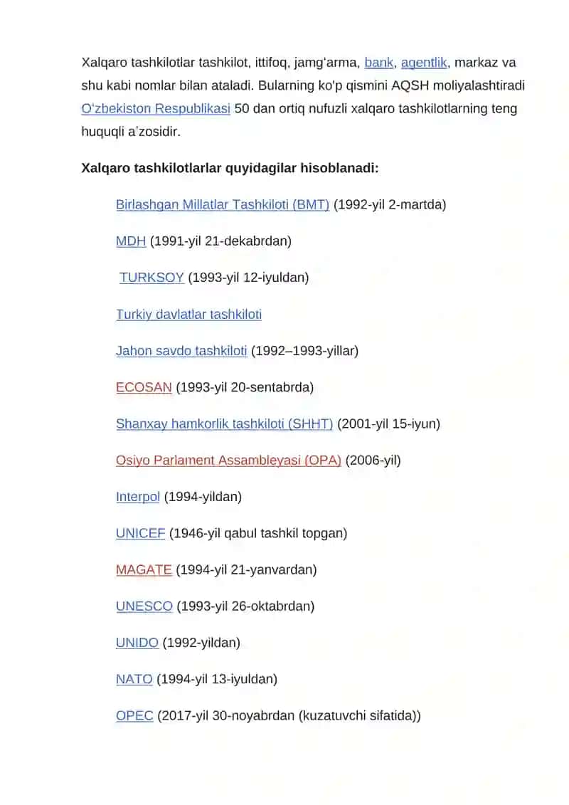 Xalqaro Tashkilotlar Huquq Subyektligi 2