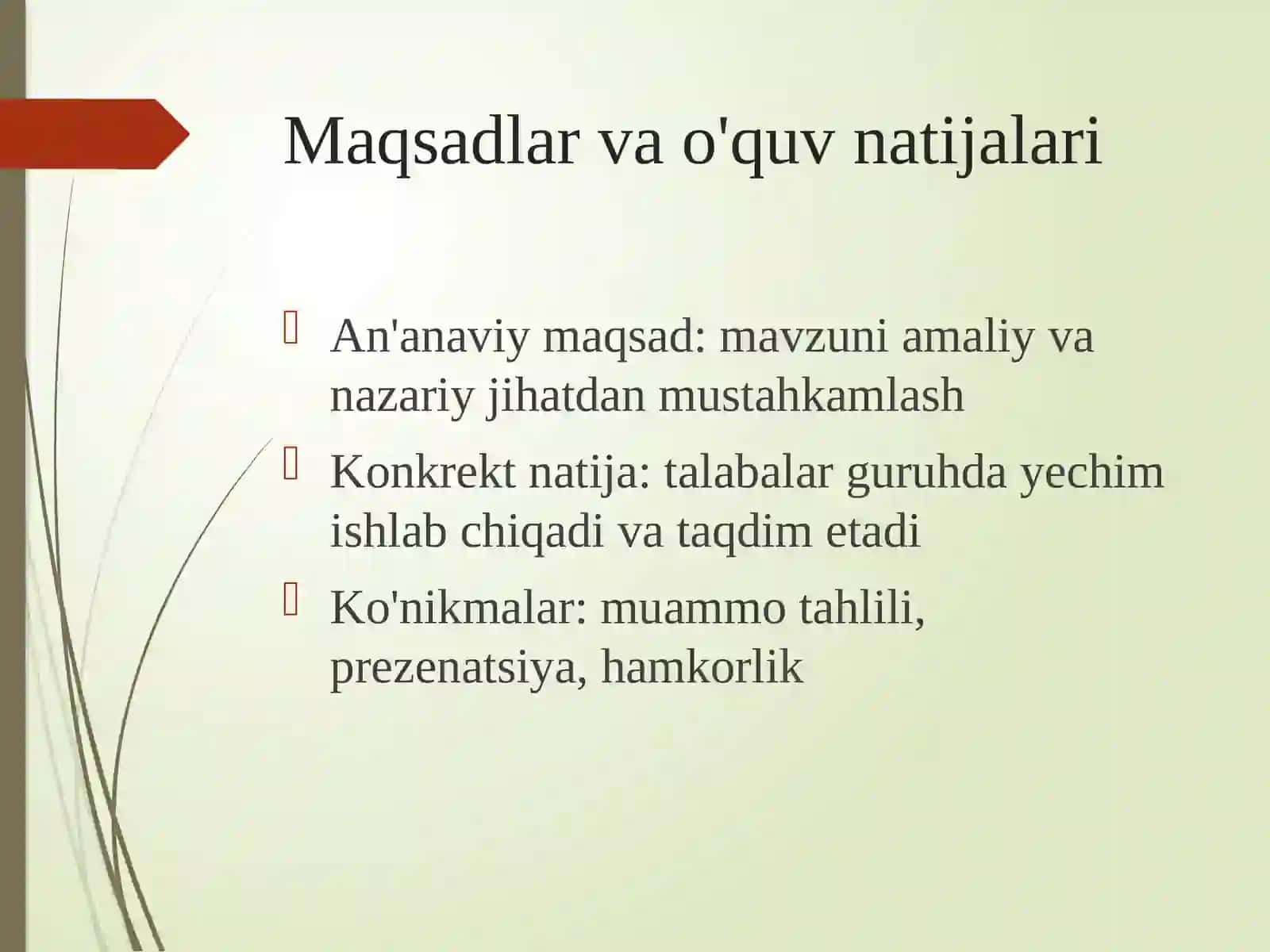 Seminarmashg'ulotlarigatayyorgarlikko'rishvaunio'tkazishmetodikasi 2