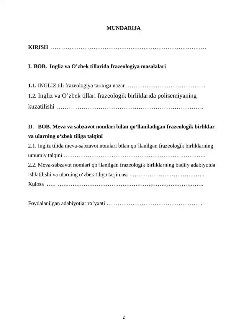 Meva va sabzavot nomlari bilan boshlanuvchi frazeologik iboralarning badiiy adabiyotda qo’llanilishi 2