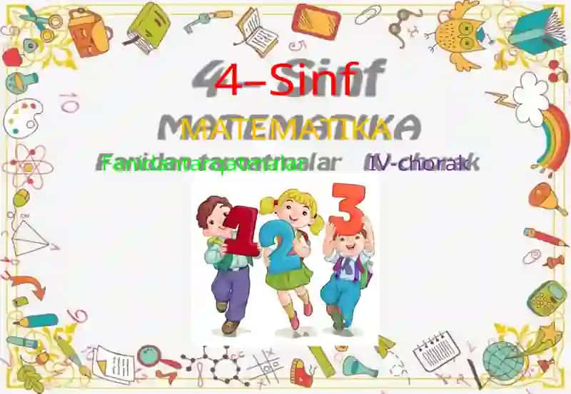 Fanidantarqatmalar IV-chorak 2