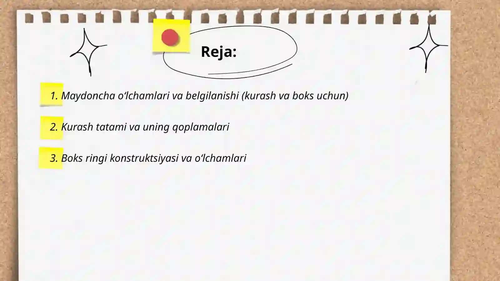 Kurash va boks uchun maydonchalar 2