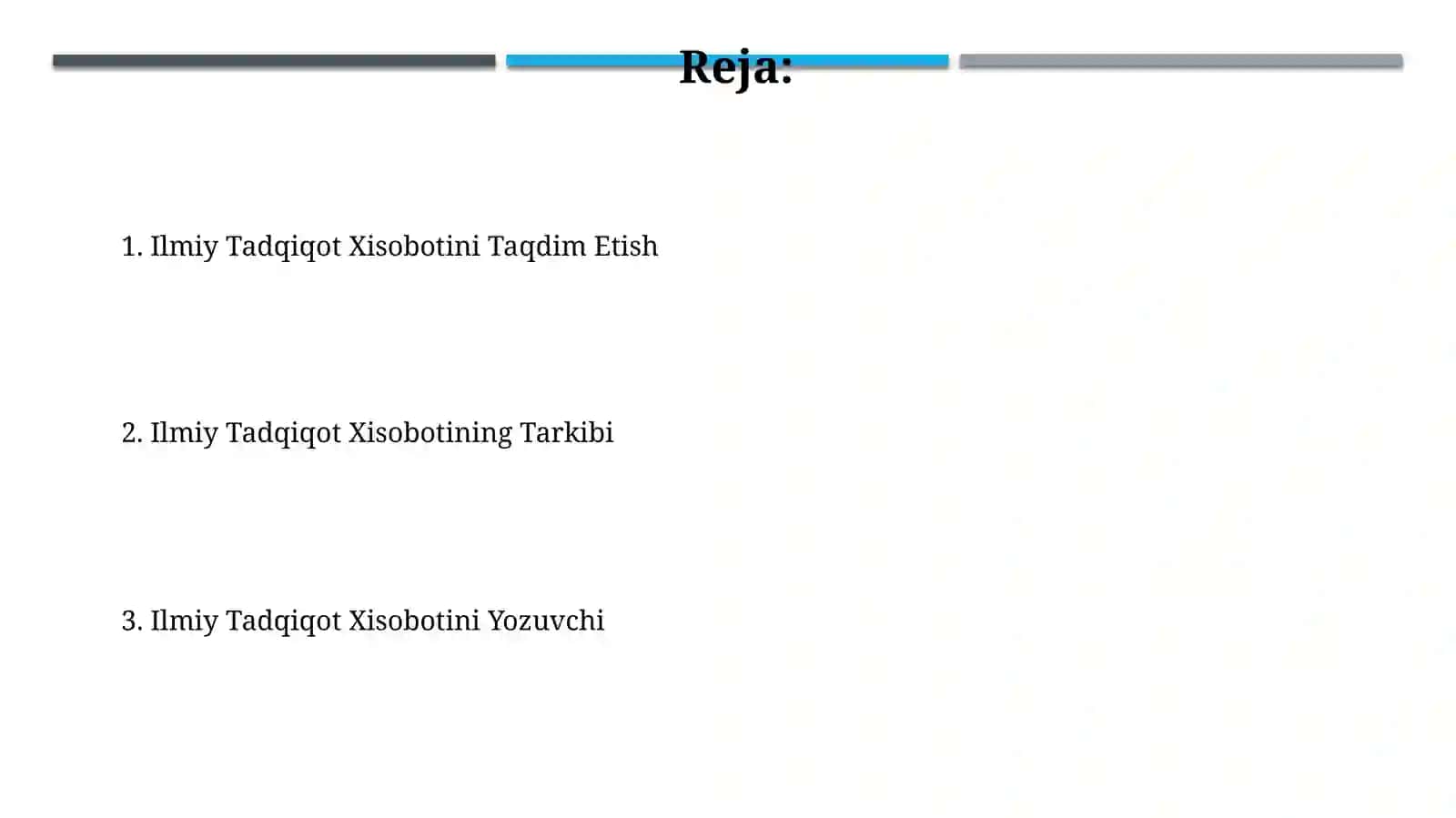 Ilmiy tadqiqot hisobi 2