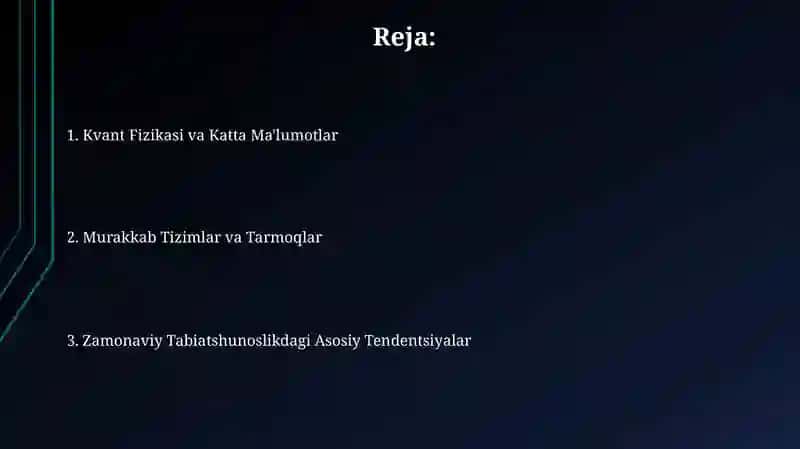 Biologiyaning Zamonaviy Tendentsiyalari 2