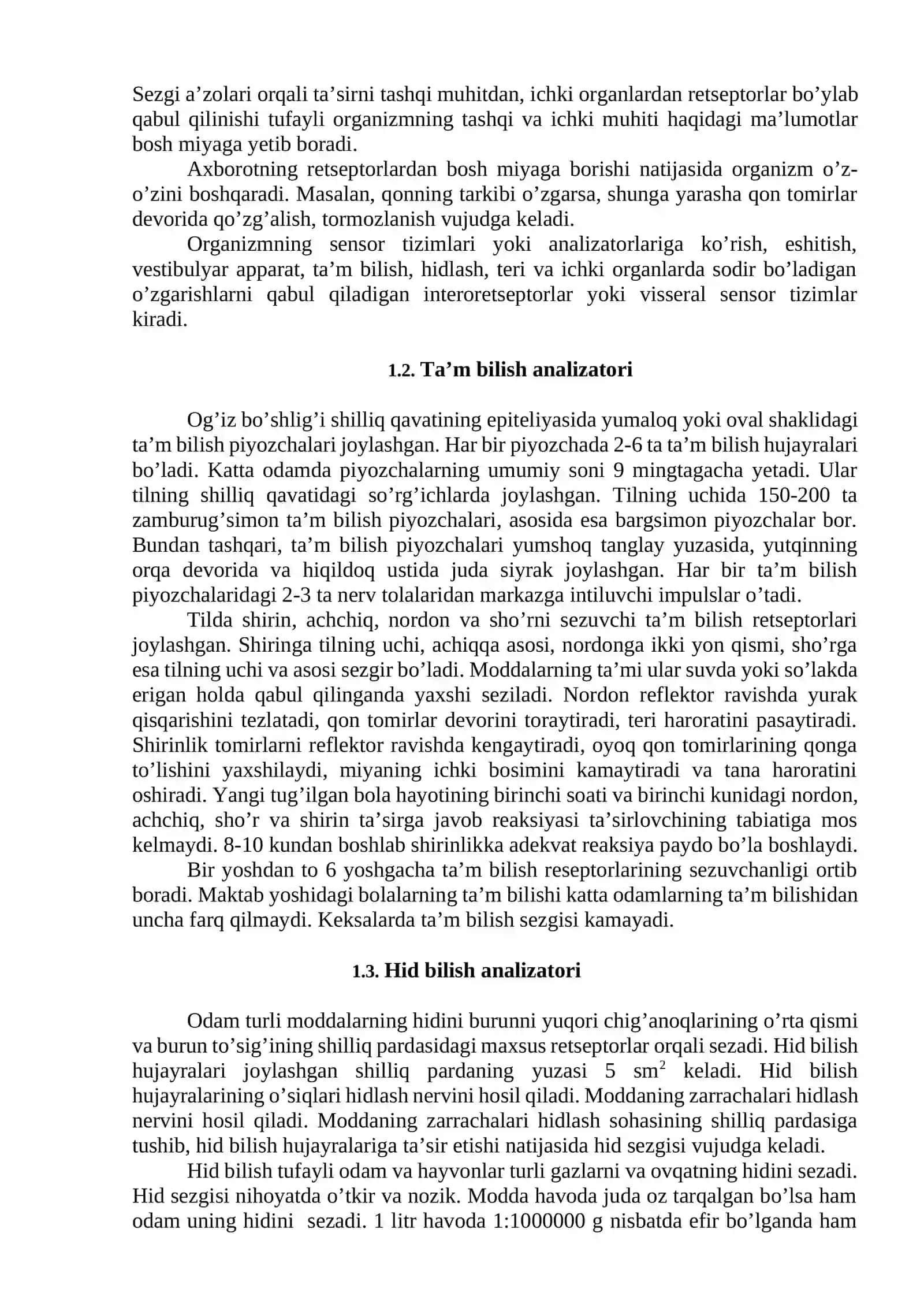 Analizatorlarning tuzulish funksiyasi va yosh xususiyatlari 2