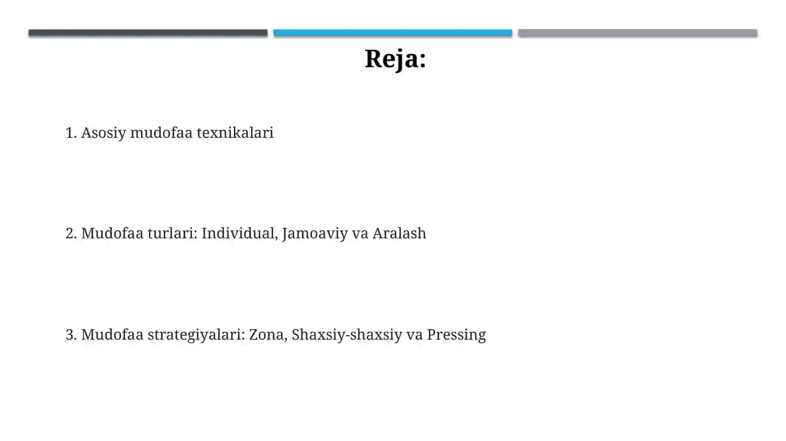 Basketbol himoya qilish texnikalarining tasnifi 2