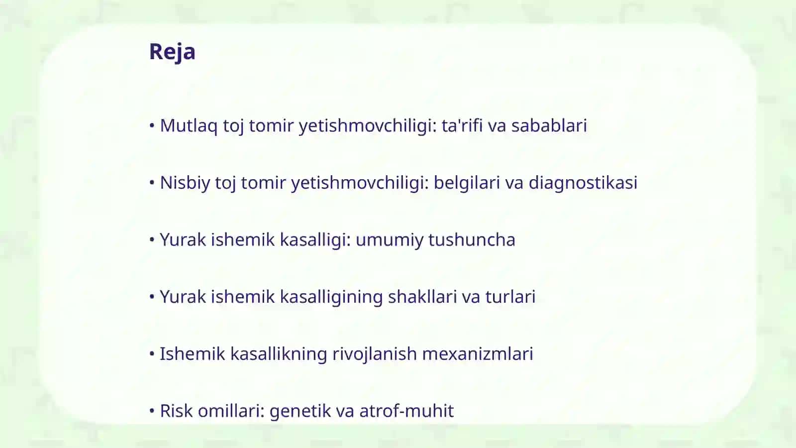 Mutlaq va nisbiy toj tomir yetishmovchiligi 2