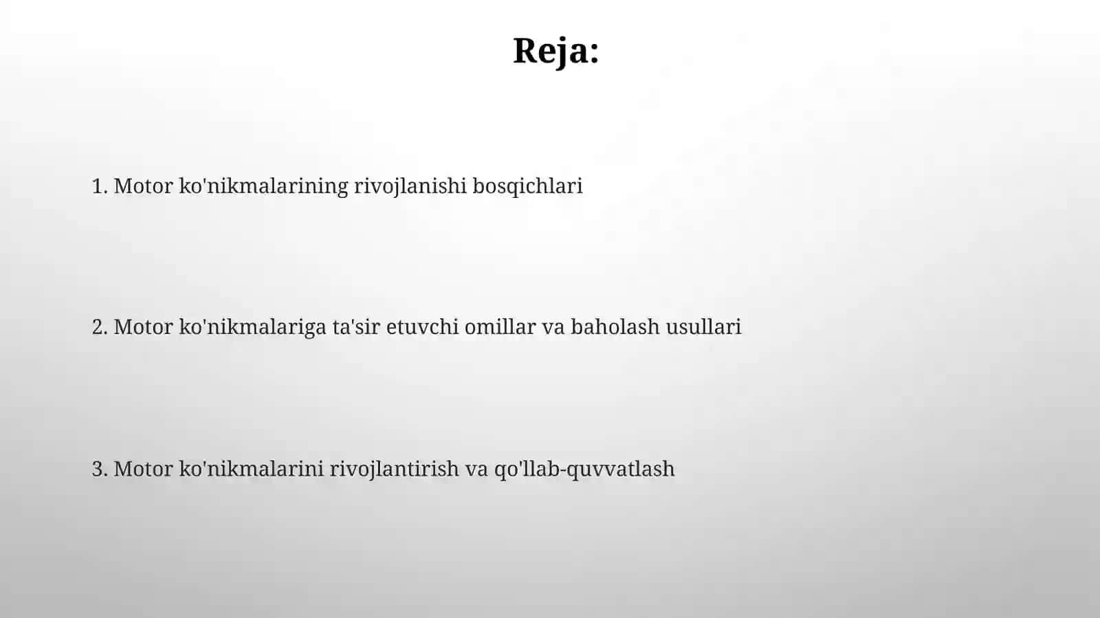 Motor ko'nikmalari: Ta'rif va turlari 2
