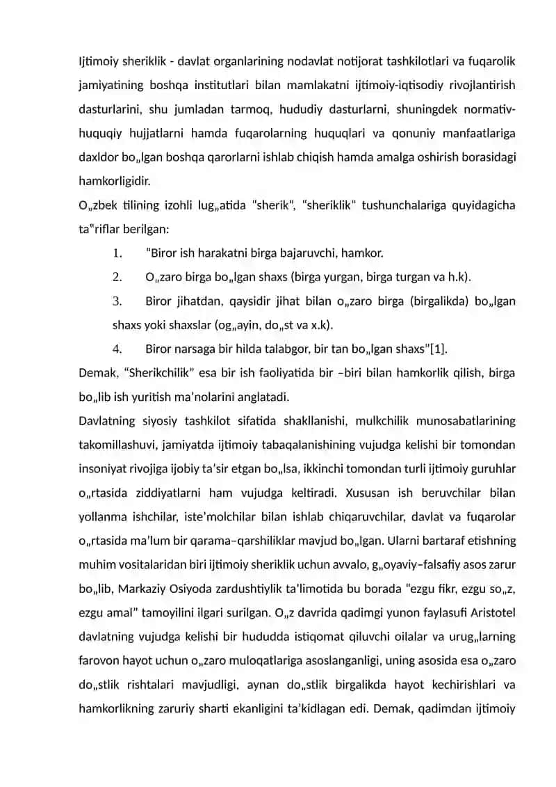 Ijtimoiy sheriklik 2