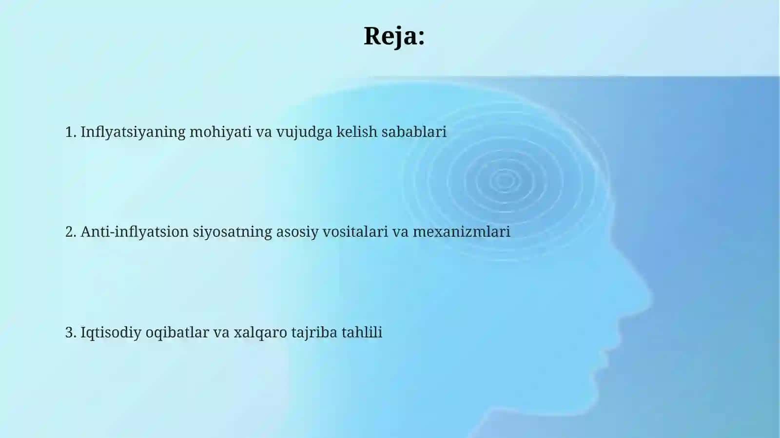 Inflyatsiyaga qarshi siyosat 2