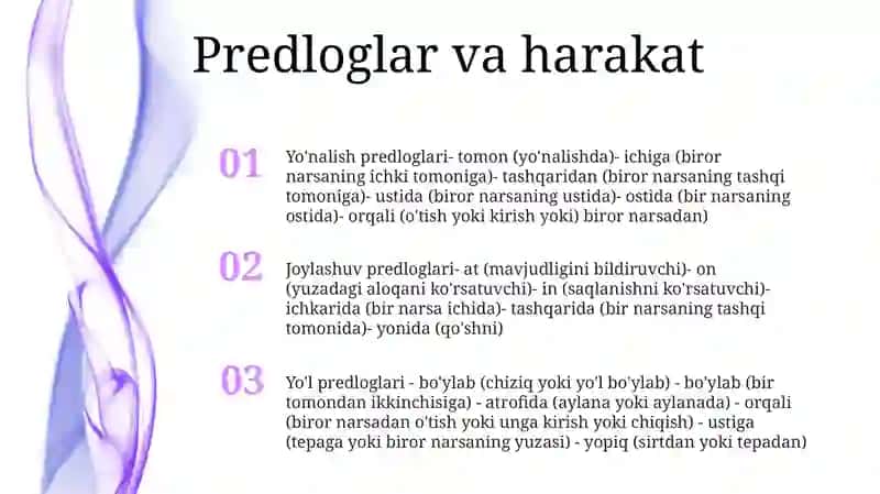 Prepositions Movement 2