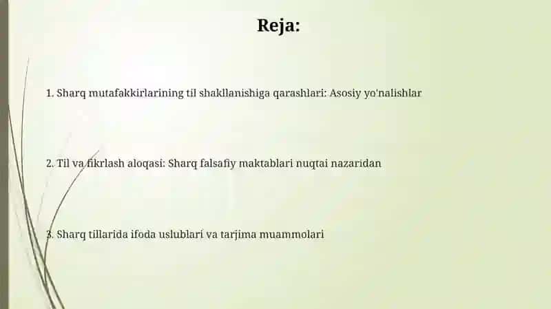 Sharq mutafakkirlarining til shakllanishiga qarashlari 2