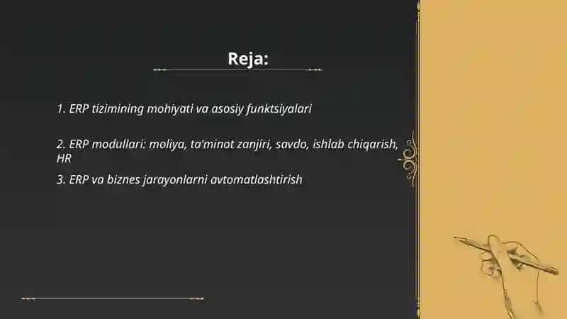 ERP tizimlari va ularning biznes jarayonlaridagi roli 2
