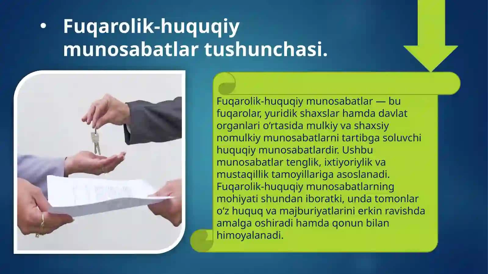Fuqarolik huquqiy munosabatlar 2