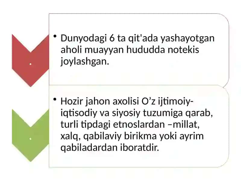 JAHON XALQLARI TASNIFI 2