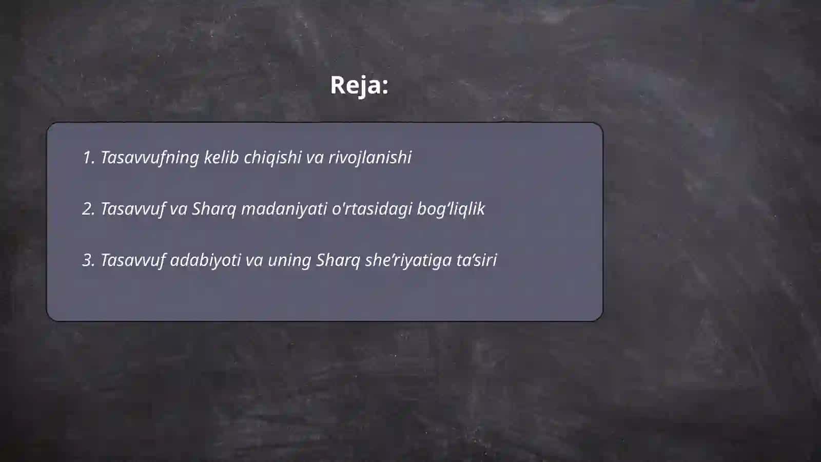 Tasavvuf talimotining Sharq madaniyatiga ta'siri 2