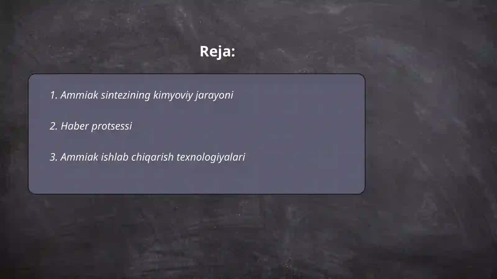 Ammiak sintezi 2
