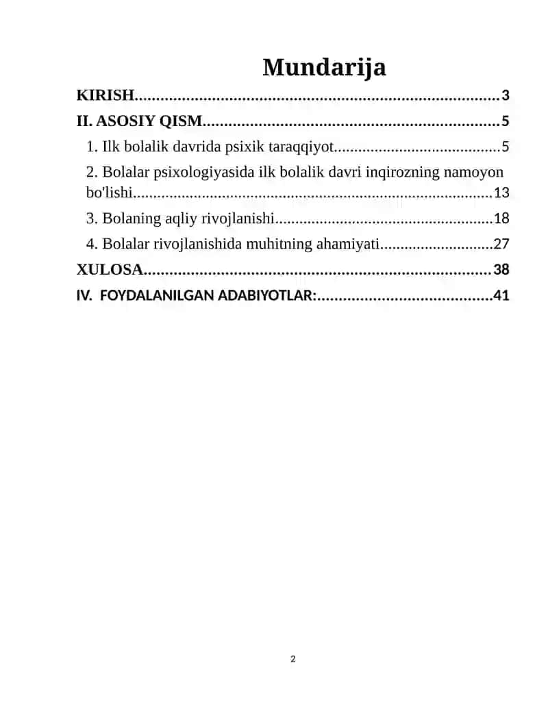 ILK YOSH DAVRIDA BOLALARNING RIVOJLANISHI 2