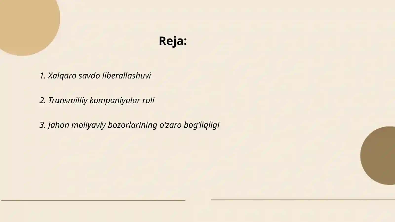 Xalqaro savdo liberallashuvi 2