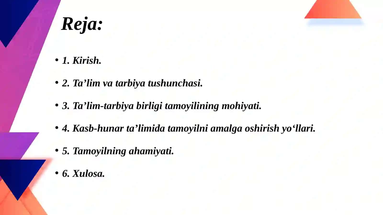 Kasb-hunar ta’limida ta’lim-tarbiya birligi tamoyili 2