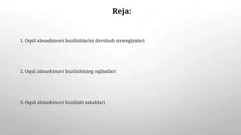 Hayvonlar organizmi oqsil almashinuvi buzilishi 2