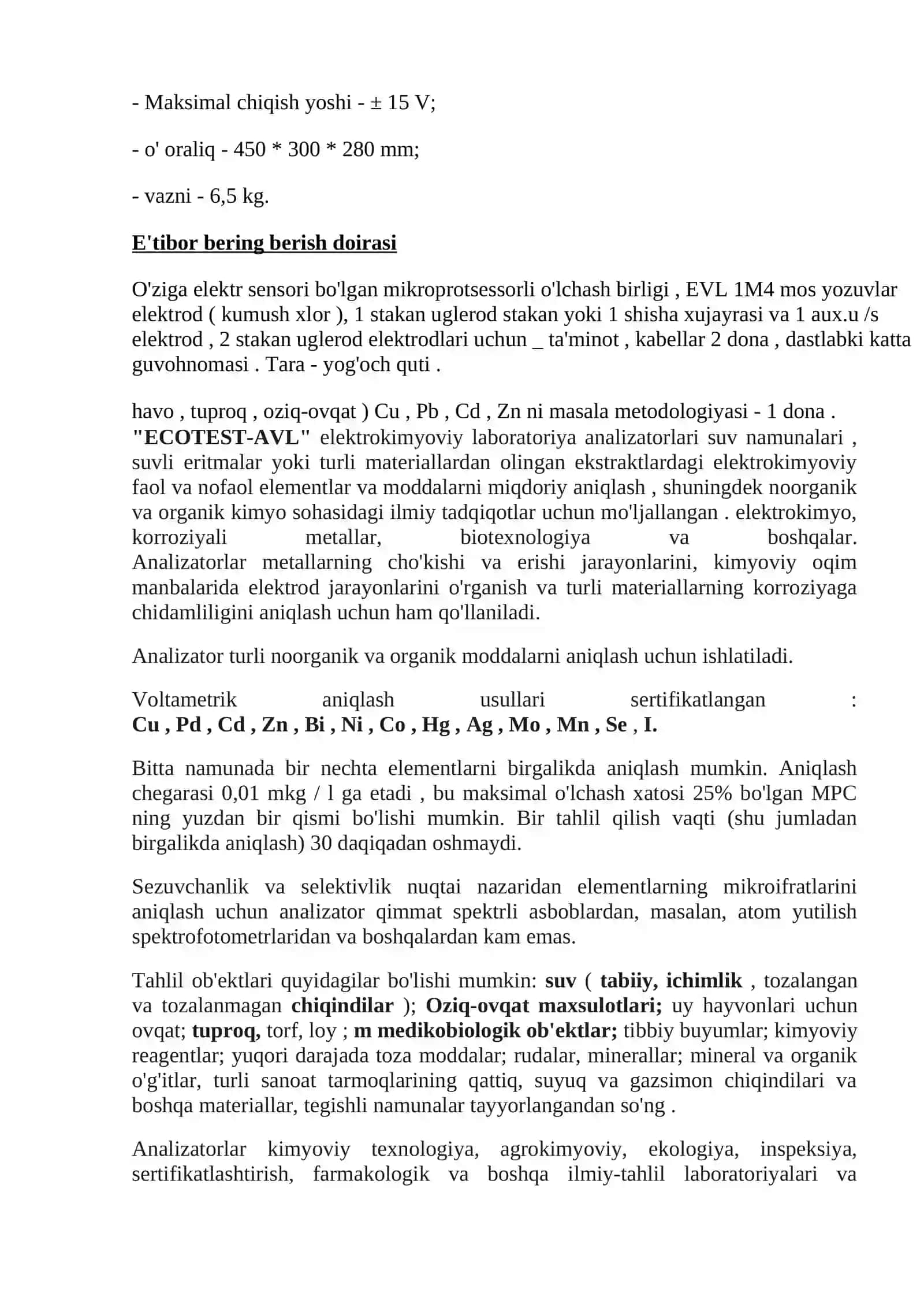 Voltampermetrik analizator (Polarograf ABC 1) 2