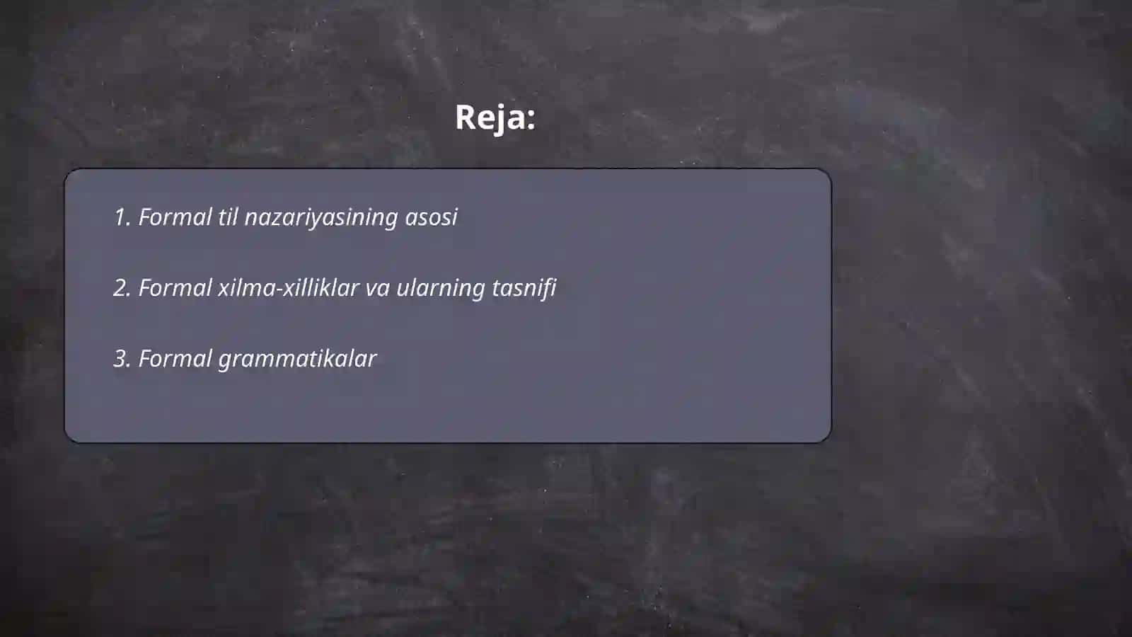 Formal til nazariyasi 2