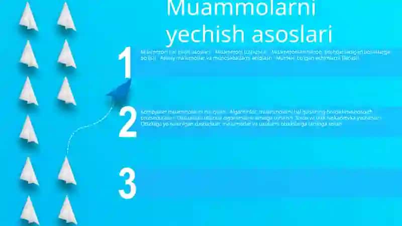 Kompyuterda Masala Yechishning Asosiy Bosqichlari 2