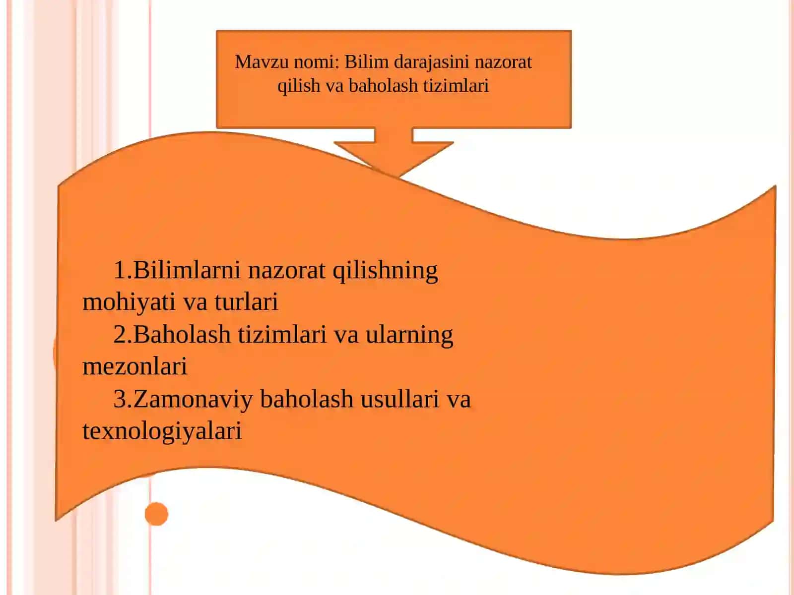 Bilim darajasini nazorat qilish va baholash tizimlari 2