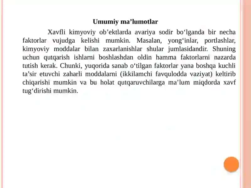 AMALIY MASHG’ULOT №3: IShLABChIQARIShNINGZARARLIVAZAHARLIOMILLARINIINSONORGANIZMIGATA’SIRINIHISOBLASh 2