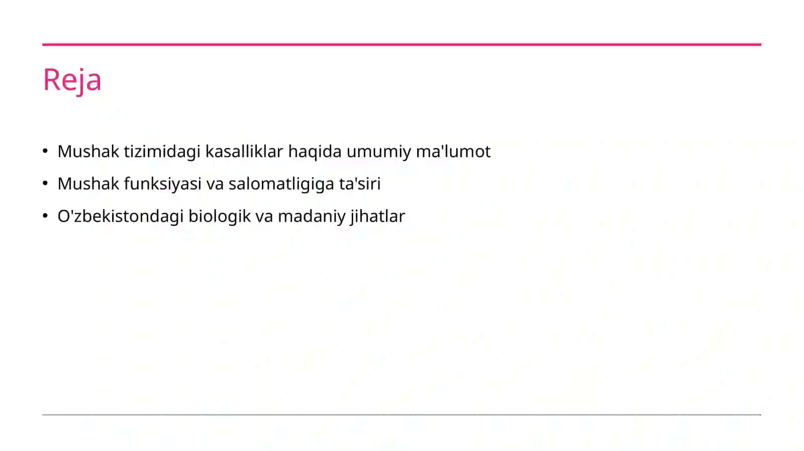 Mushak sistema kasaliklari 2