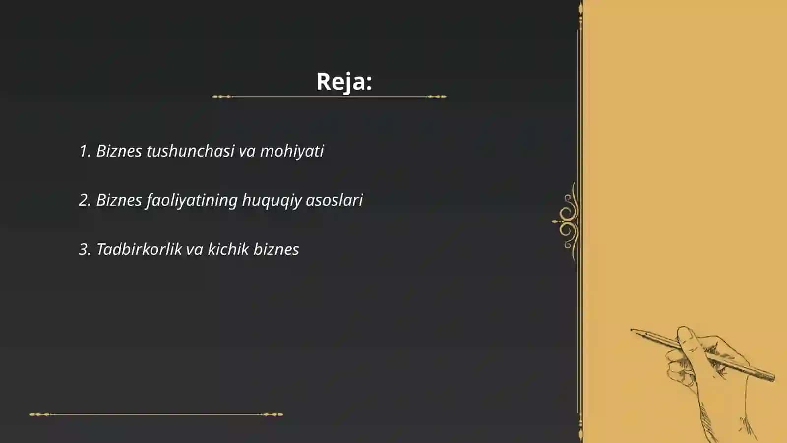 Biznes faoliyati va turlari 2