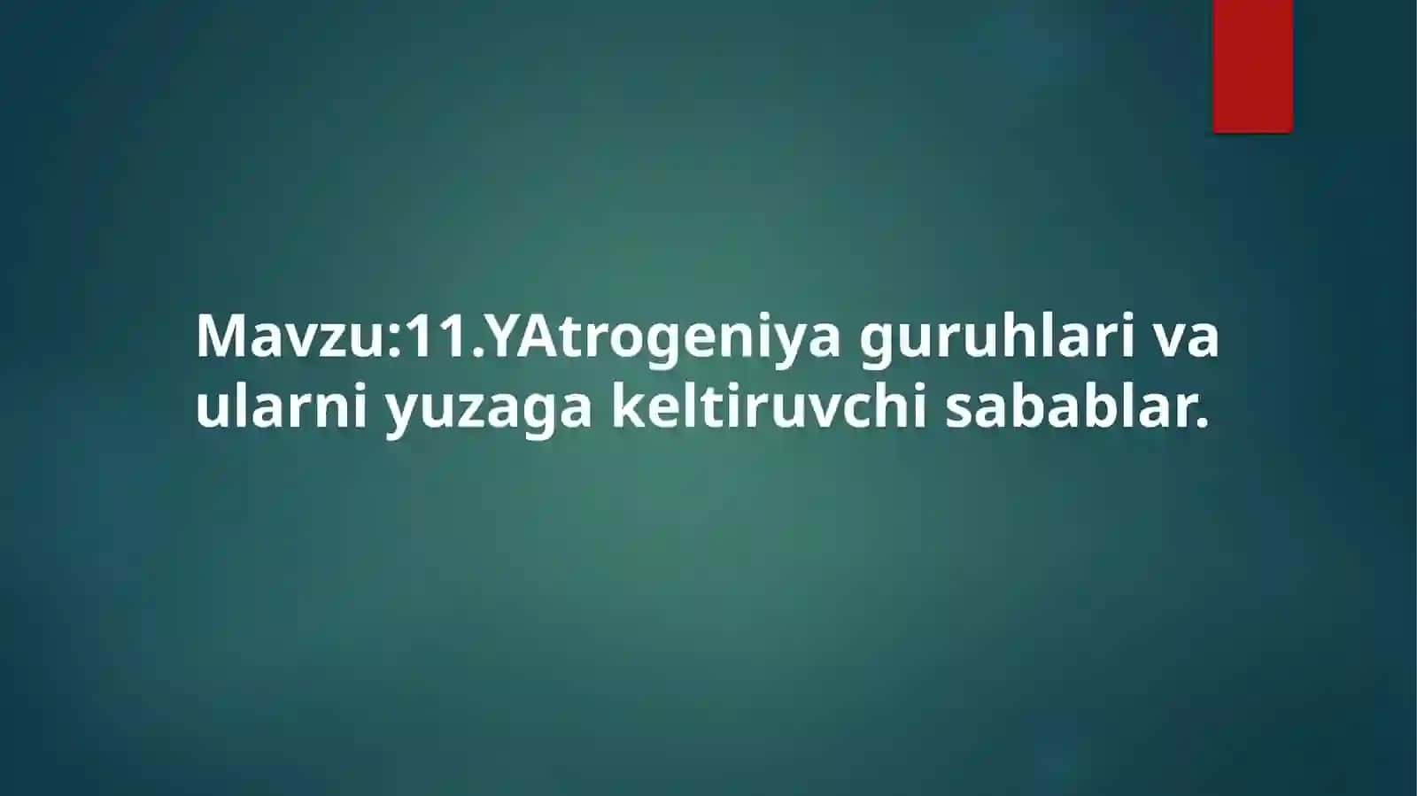 YAtrogeniya guruhlari va ularni yuzaga keltiruvchi sabablar 2