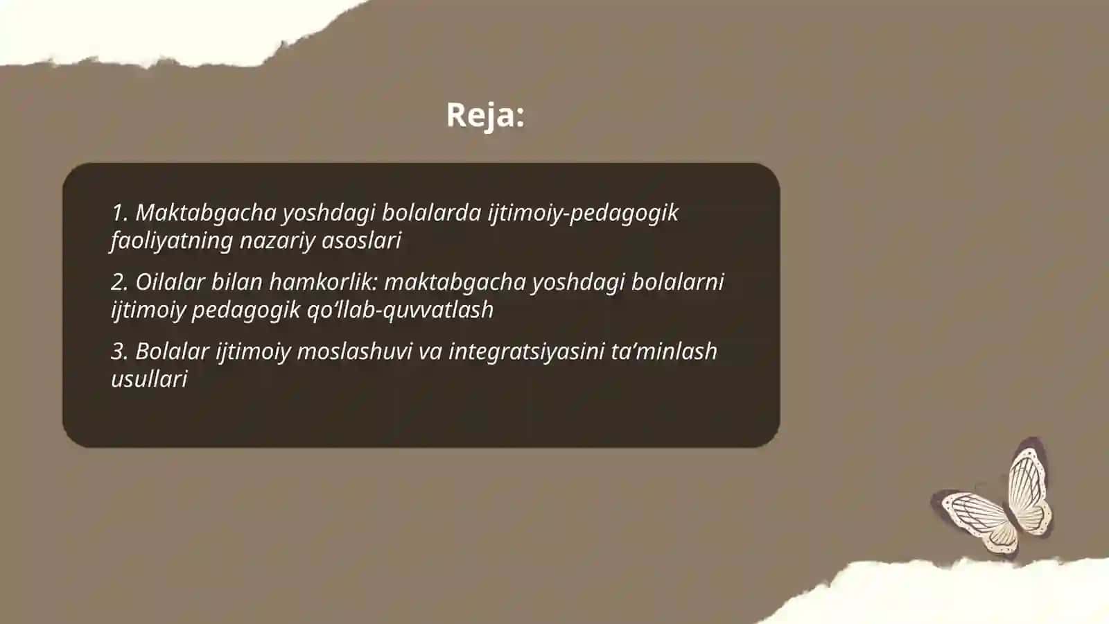 Maktabgacha yoshdagi bolalar bilan ijtimoiy pedagogik faoliyat 2