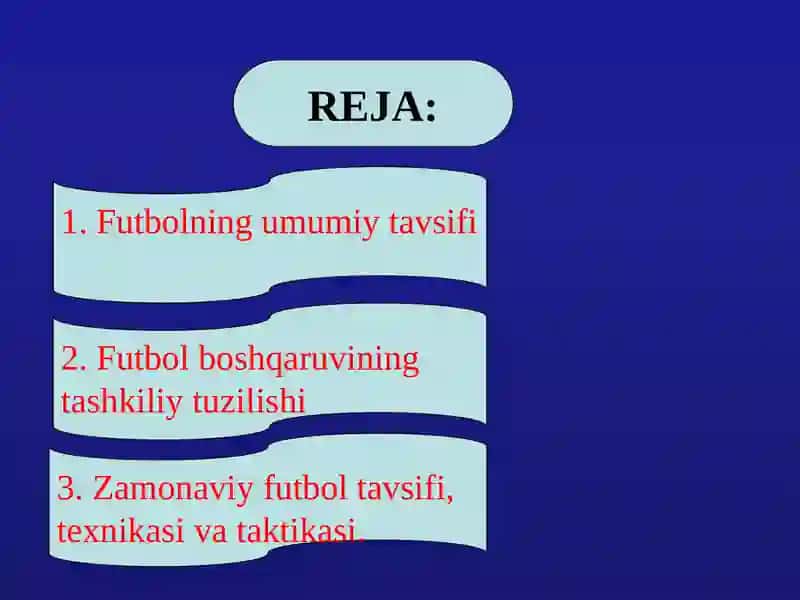 FUTBOL O’YIN TEXNIKASI VA TAKTIKASI 2