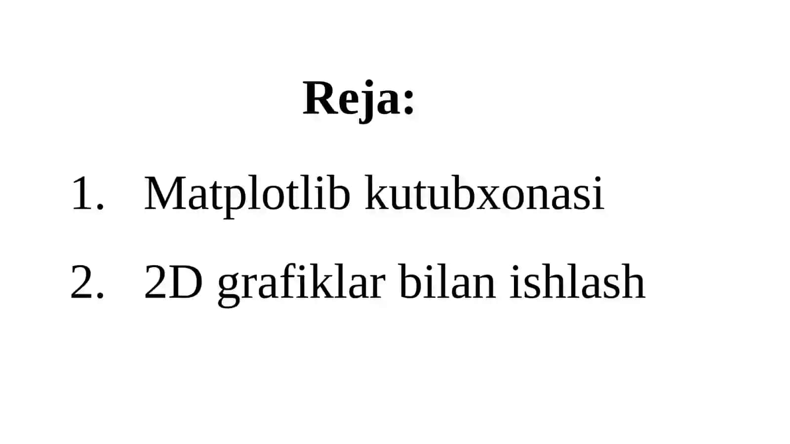 Matplotlib kutubxonasi 2