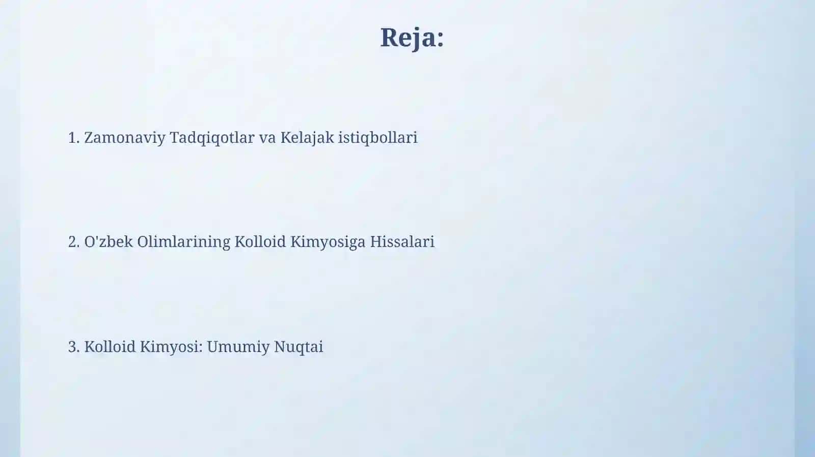 Kolloid kimyo va uning rivojlanishiga oʻzbek olimlarining qoʻshgan hissalari 2