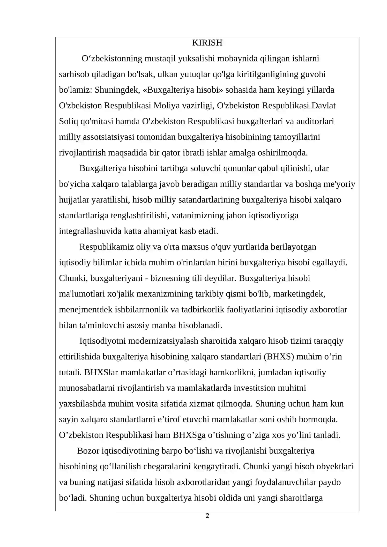 Bozor munosabatlari rivojlanishi natijasida boshqaruvning axborot tizimi 2