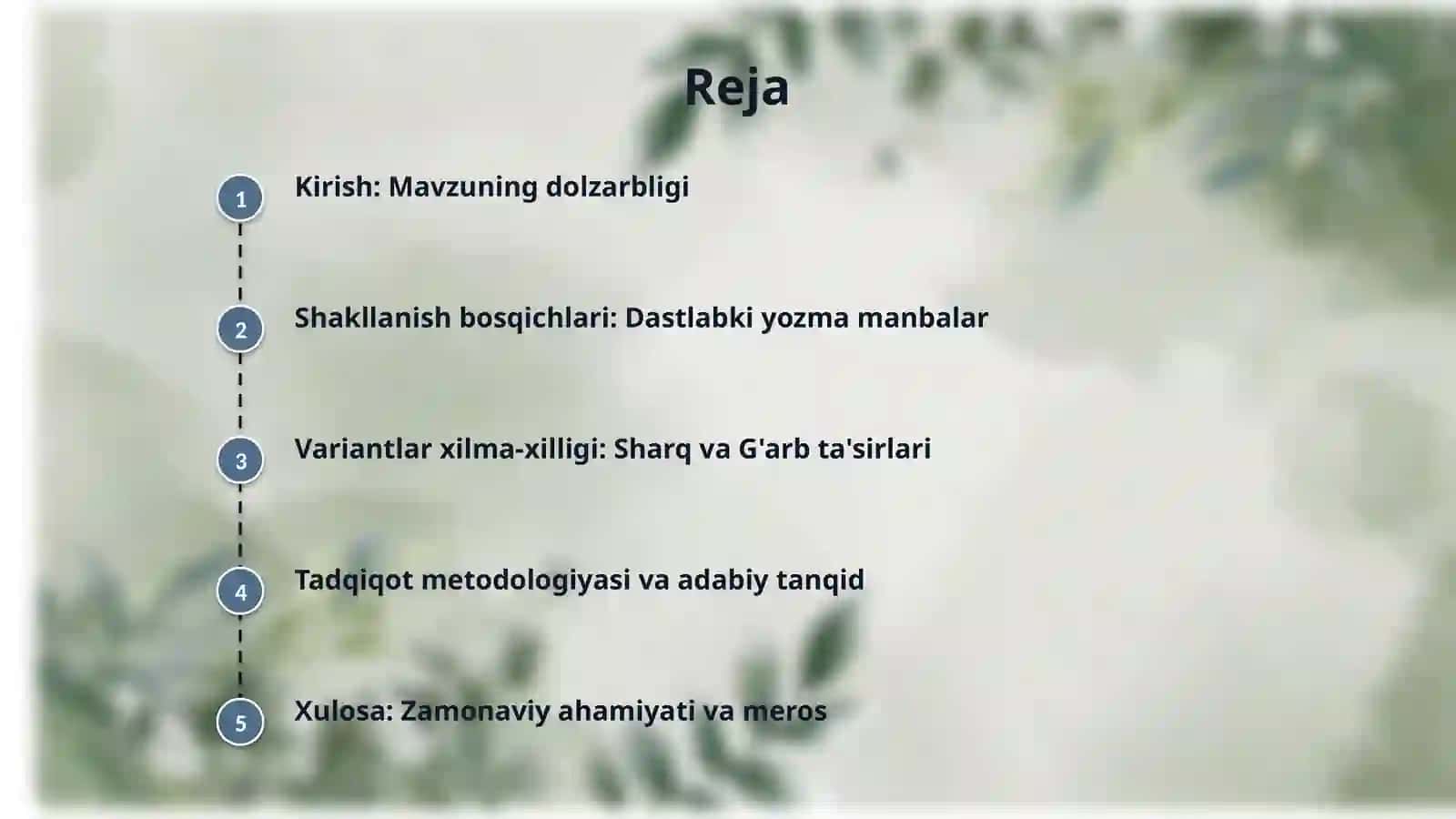 “Yusuf va Zulayxo” turkumidagi dostonlarning shakllanishi 2