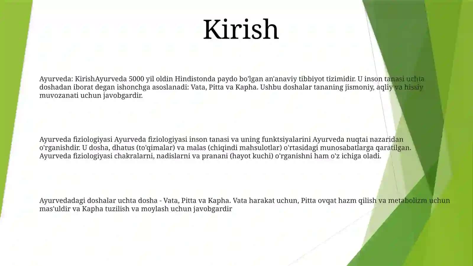 Ayiruv Tizimlari Fiziologiyasi 2